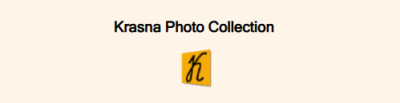 Personal report from Krasna Photo Collection