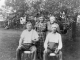 <p>L: Mr. and Mrs. Romanus Soehn.  Romanus born 18 Aug 1894 Karamurat, Dobrudscha, Romania, died 23 Feb 1976 Denver, CO, USA.<br />
Wife:  Maria Eva Ruscheinski, born 11 Nov 1899 Karamurat, died 24 Jun 1994, Denver.<br />
Her parents:  Anton Ruscheinski and Magdalena Goetz.<br />
R:  Mr and Mrs. Aegidius Soehn/Saen.  Aegidius born 30 Apr 1883 Karamurat, died 1 Jun 1967 Bienfait, SK, Canada,  <br />
Wife 1:  Salomea Fahnrich, born in Karamurat, died 1908 or 1910, Karamurat.  <br />
Wife 2 (in photo):  Veronica Friedrich, born 25 Dec 1893 Colelia, Dobrudscha, Romania, died 19 Nov 1967 Bienfait.<br />
Her parents were Lambert Friedrich and Marina Gress.  Photo taken late 1950's<br />
Parents of Romanus and Aegidius:  Matthias Söhn and Helena Bogolowski.<br />
<br />
Source:  Dean Sane, grandson to Aegidius<br />
https://ofb.genealogy.net/famreport.php?ofb=krasna&ID=I10557<br />
https://ofb.genealogy.net/famreport.php?ofb=krasna&ID=I8882</p><p>Soehn, Söhn</p><p>124a_page-015.jpg</p><p><a href="/_detail/alles/apk-1a/124a_page-015.jpg"><img title="Details" src="/lib/plugins/photogallery/images/details_page.png" width="30" /></a></p>