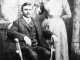 <p>Taken 27 Apr 1901, wedding day, Fondahl Church, southeast of Rugby, Pierce County, North Dakota.<br />
Herman Dirk, born 28 Aug 1873, Krasna, Bessarabia, Russia, died 26 Dec 1943, Prelate, Saskatchewan, Canada.<br />
His parents:  Jacob Dirk and Marianna Bonogofsky of Krasna.<br />
Palahna (Paulina) nee Kot, born 14 Apr 1882, Pyszkowce, Buczaca, East Galicia, Austria, died 9 Sep 1967, Medicine Hat, Alberta, Canada.<br />
Her parents: Ivan Kot and Anastasia Kleta.<br />
<br />
Source:  Micheal Dirk</p><p>Dirk</p><p>124a_page-037_bottom.jpg</p><p><a href="/_detail/alles/apk-1a/124a_page-037_bottom.jpg"><img title="Details" src="/lib/plugins/photogallery/images/details_page.png" width="30" /></a></p>