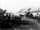 <p>Maximilian Söhn Hof in Krasna, Bessarbia, Russia, circa 1939<br />
R-L: Maximilian Ternes, born 1905, Krasna, parents: Zachaus and Barbara (Müller) Ternes, married Magdalena Söhn. <br />
Man, 3nd from R (in front of window): Maximilian Söhn, born 1898, Krasna, parents: Anton and Valeria (Materi) Söhn, married Theresia Ternes, herein. Magdalena and Maximilian were brother and sister. <br />
On the horse on the right side: eldest son of Maximilian and Theresia, Johannes, born 1925 in Krasna. <br />
On horse in the middle: Phillip son of Maximilian and Theresia, born 1926 in Krasna. <br />
On horse on L: Alexander son of Maximilian and Theresia, born 1934 in Krasna. <br />
Lady, 3rd from R: Valeria (Materi) Söhn, born 1876, Krasna, parents: Peter and Magdalena (Leinz) Materi, married Anton Söhn. <br />
Lady, 4th from R: Theresia (Ternes) Söhn, born 1903, Krasna, parents: Wendelin and Eufenia (Fahnrich) Ternes, married Maximilian Söhn, herein. She is holding their daughter, Hilda, born 1937 in Krasna. <br />
In the house in the foreground were 4 rooms, where Valeria Söhn, herein (wife of Anton Söhn) lived with her family. <br />
In the house in the rear were 3 rooms, where Maximilian and Theresia (Ternes) Söhn, both herein, and family lived. <br />
One half of the house (Hof), foreground, was used for family living quarters; the other half for horse stalls, cow stalls and sheep pens. The garden was in the back of the lot. The geese coop, well and animal watering trough is in the foreground, center, front and rear.<br />
<br />
Source: Olaf Schelski</p><p>124aa_page-042.jpg</p><p><a href="/_detail/alles/apk-1a/124aa_page-042.jpg"><img title="Details" src="/lib/plugins/photogallery/images/details_page.png" width="30" /></a></p>